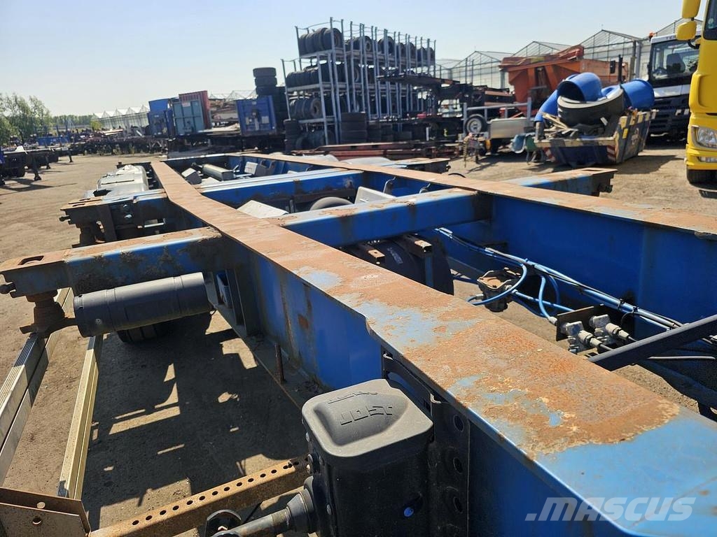 HRD NT CON.40 foot extendible chassis 2 x 20 foot / la Containerchassis