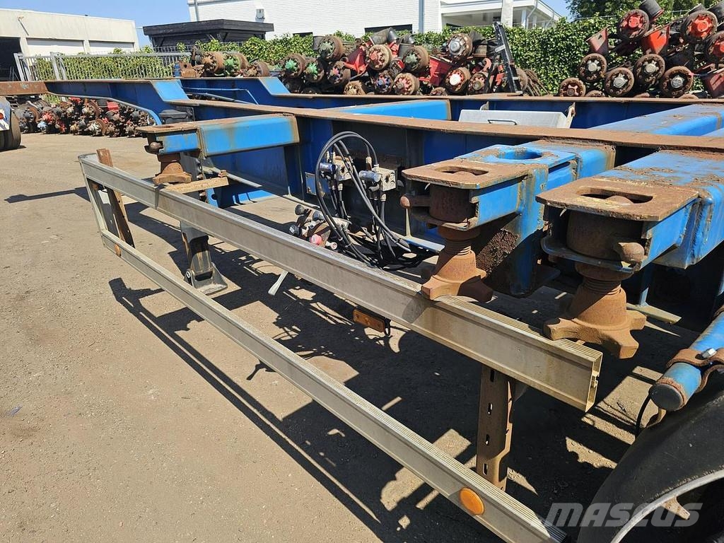 HRD NT CON.40 foot extendible chassis 2 x 20 foot / la Containerchassis