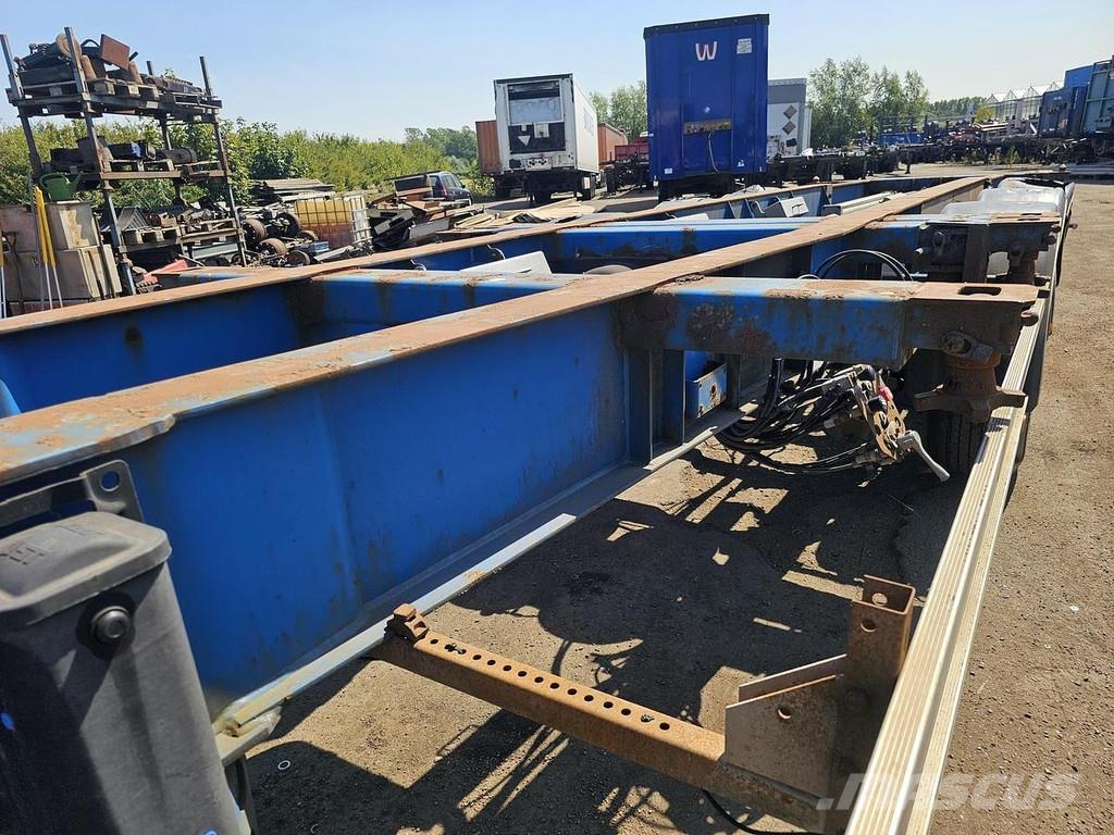 HRD NT CON.40 foot extendible chassis 2 x 20 foot / la Containerchassis
