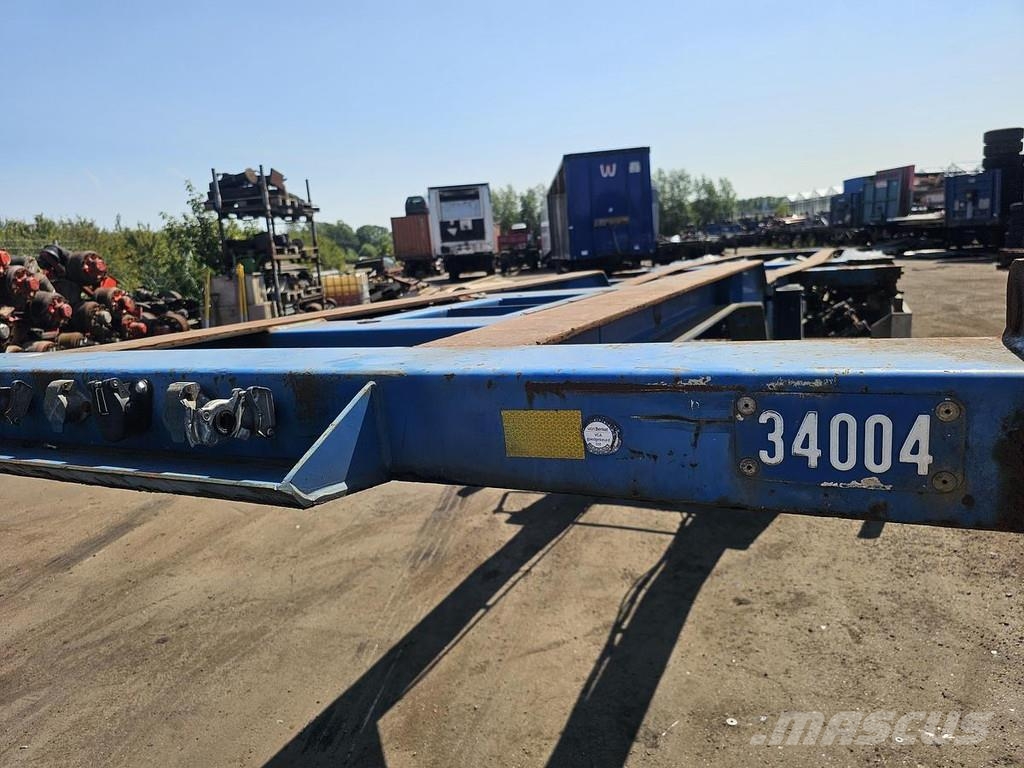 HRD NT CON.40 foot extendible chassis 2 x 20 foot / la Containerchassis
