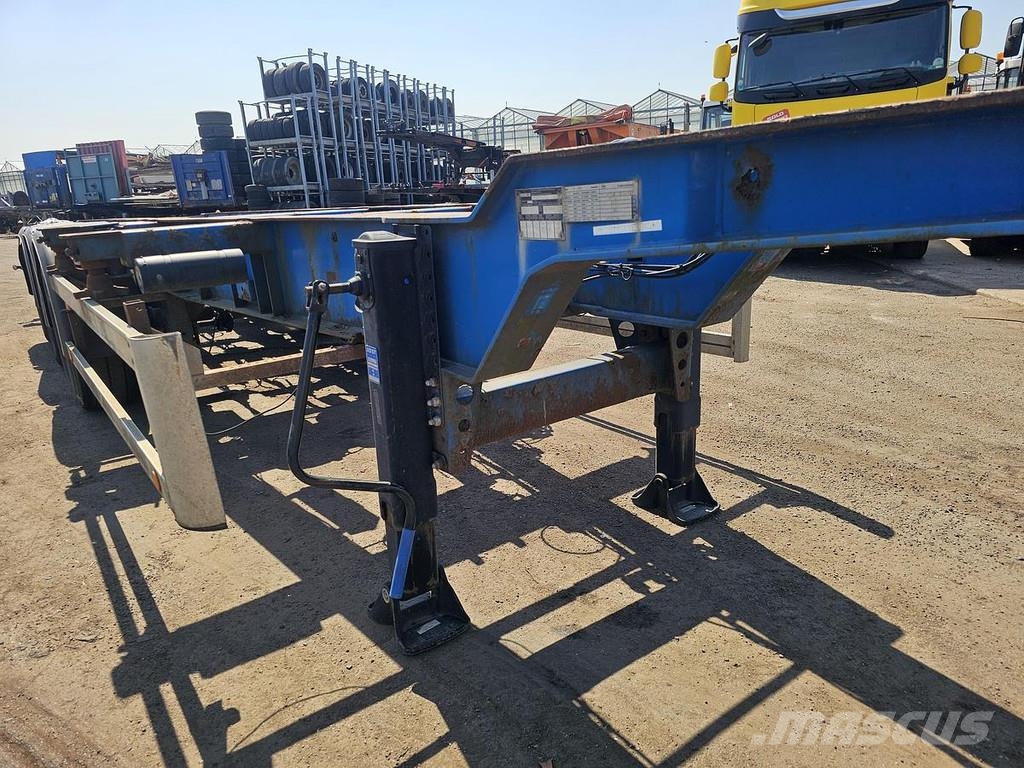 HRD NT CON.40 foot extendible chassis 2 x 20 foot / la Containerchassis