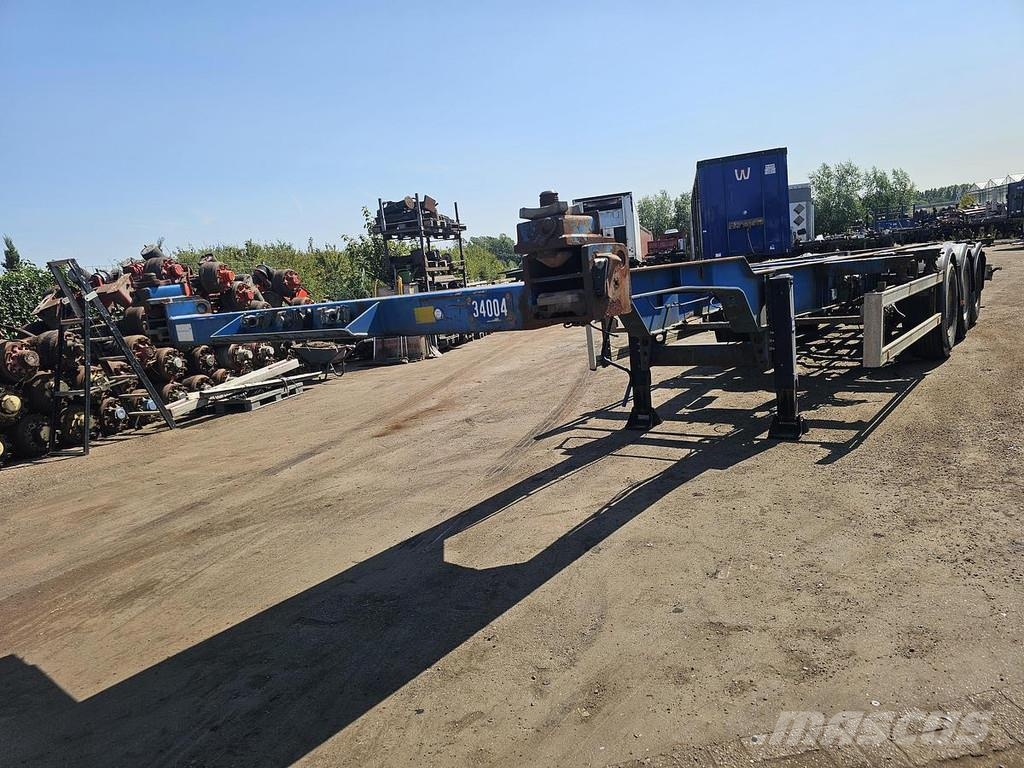 HRD NT CON.40 foot extendible chassis 2 x 20 foot / la Containerchassis