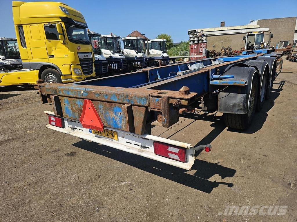 HRD NT CON.40 foot extendible chassis 2 x 20 foot / la Containerchassis