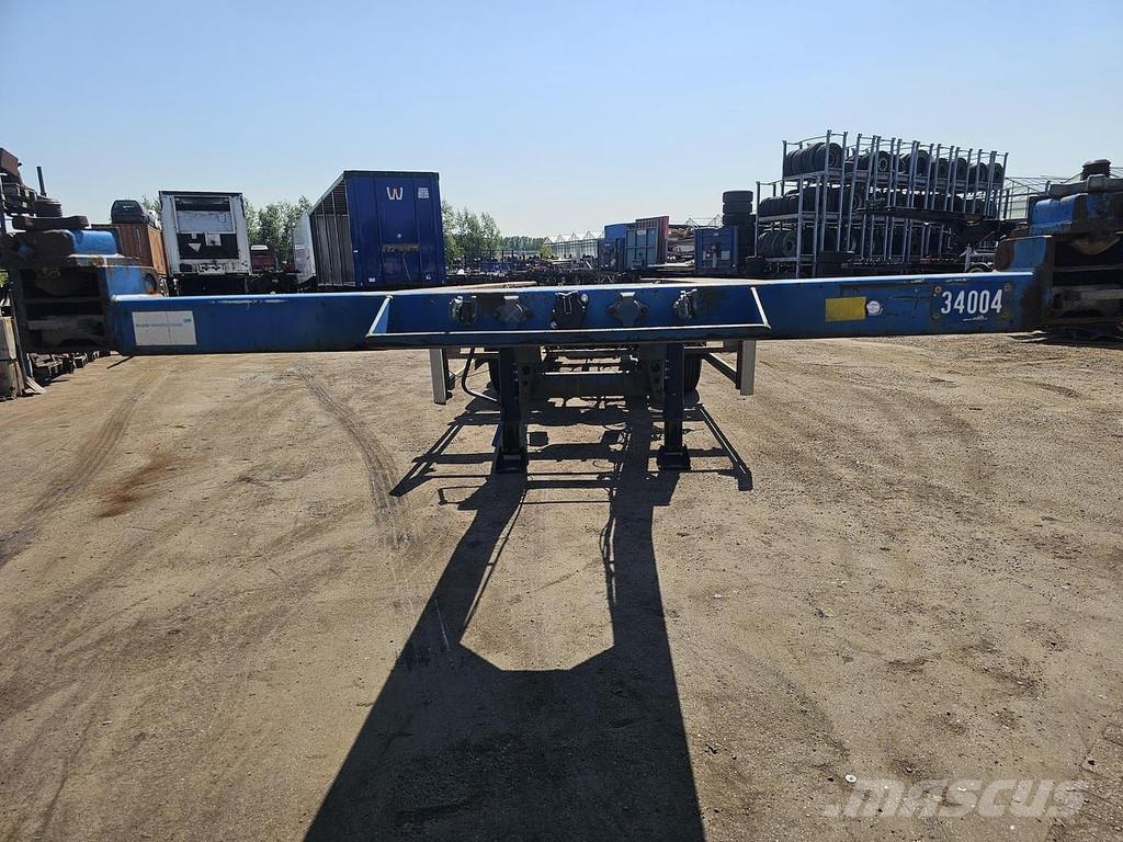 HRD NT CON.40 foot extendible chassis 2 x 20 foot / la Containerchassis
