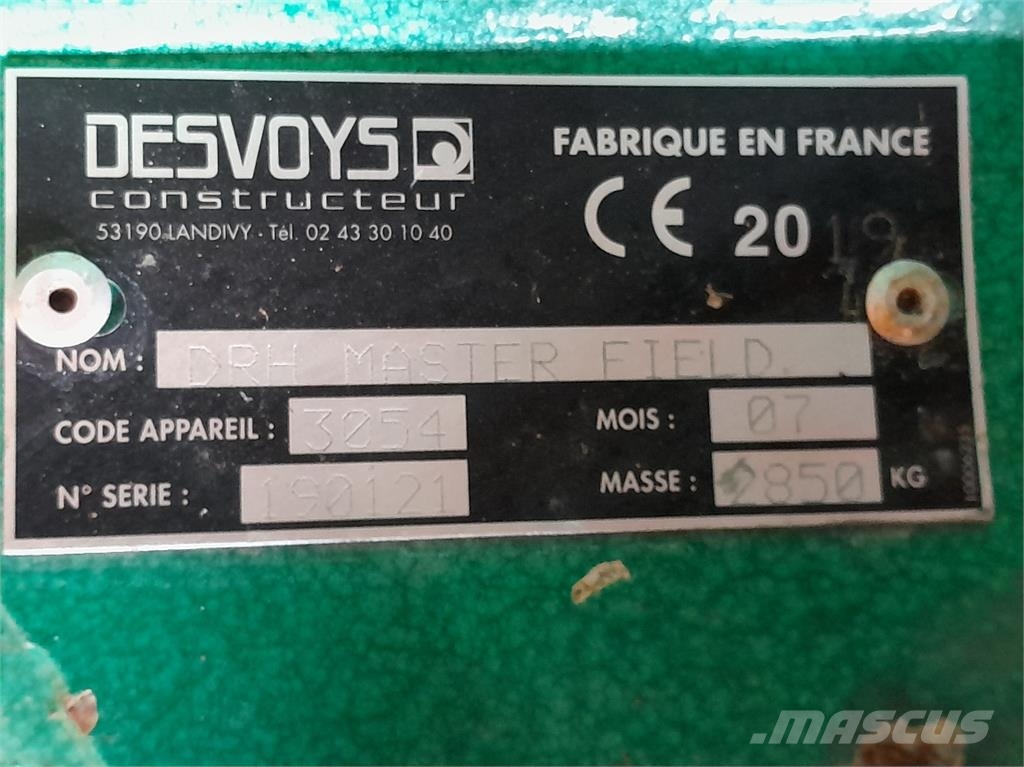 Desvoys DRH MASTER FIELD جراشات