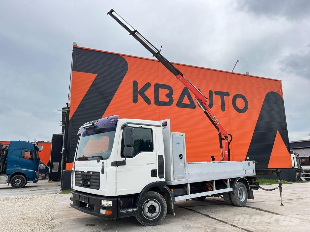 MAN TGL 8.180 4x2 PK 4200 YEAR 2013 / PLATFORM L=3710 Camioane cu macara