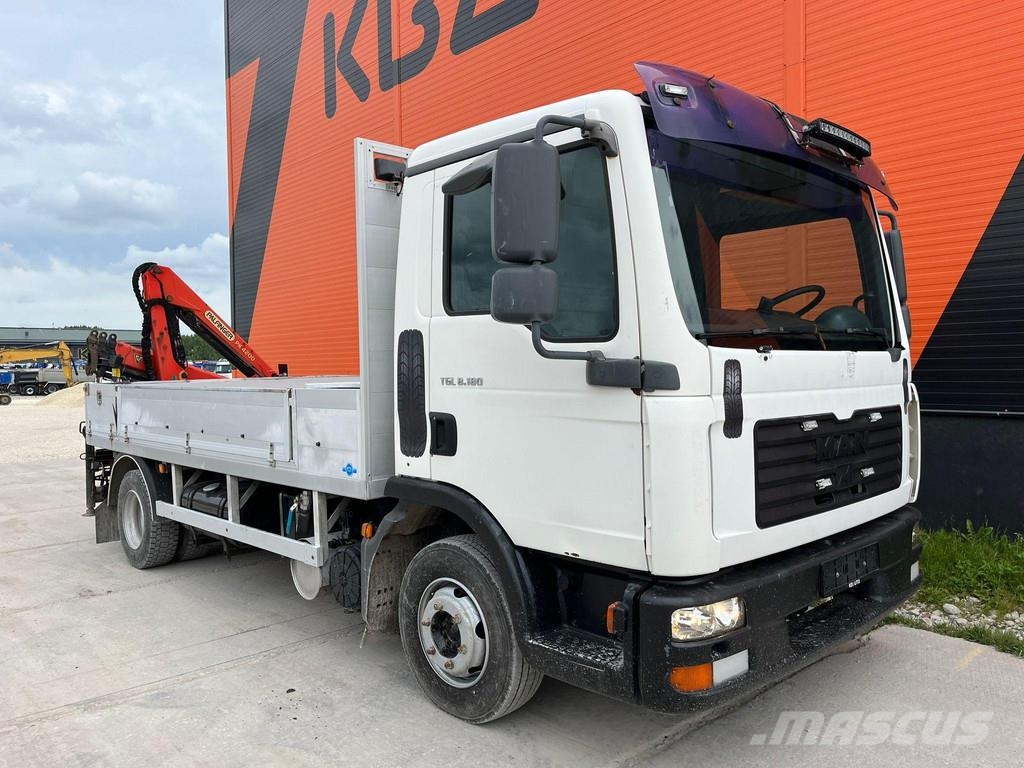 MAN TGL 8.180 4x2 PK 4200 YEAR 2013 / PLATFORM L=3710 Camioane cu macara