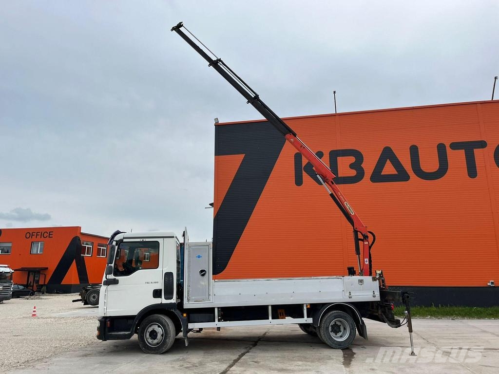 MAN TGL 8.180 4x2 PK 4200 YEAR 2013 / PLATFORM L=3710 Camioane cu macara