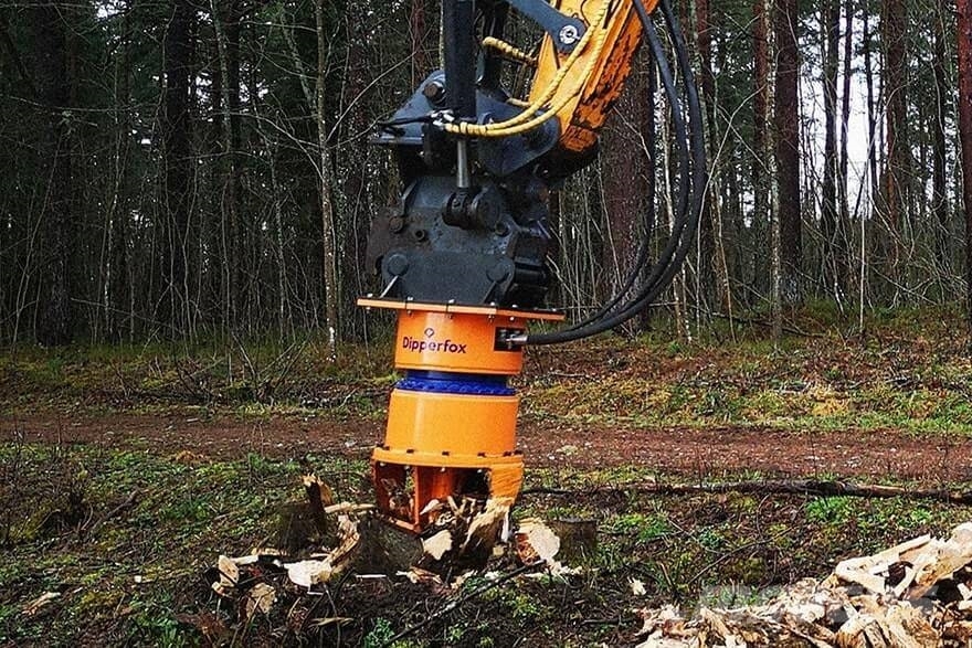 Dipperfox tuskómaró munkagépre Boomstronkfrees
