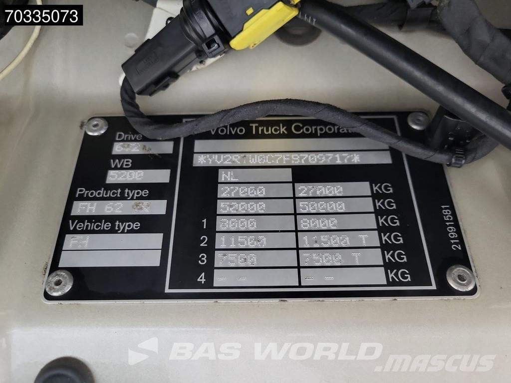 Volvo FH 420 FH 6X2 NL-Truck APK Lift Axle 2000kg Tailga Elhúzható ponyvás
