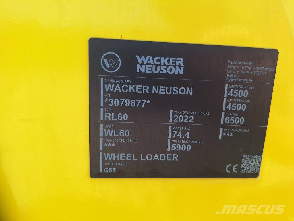 Wacker Neuson WL 60 Φορτωτές με λάστιχα (Τροχοφόροι)