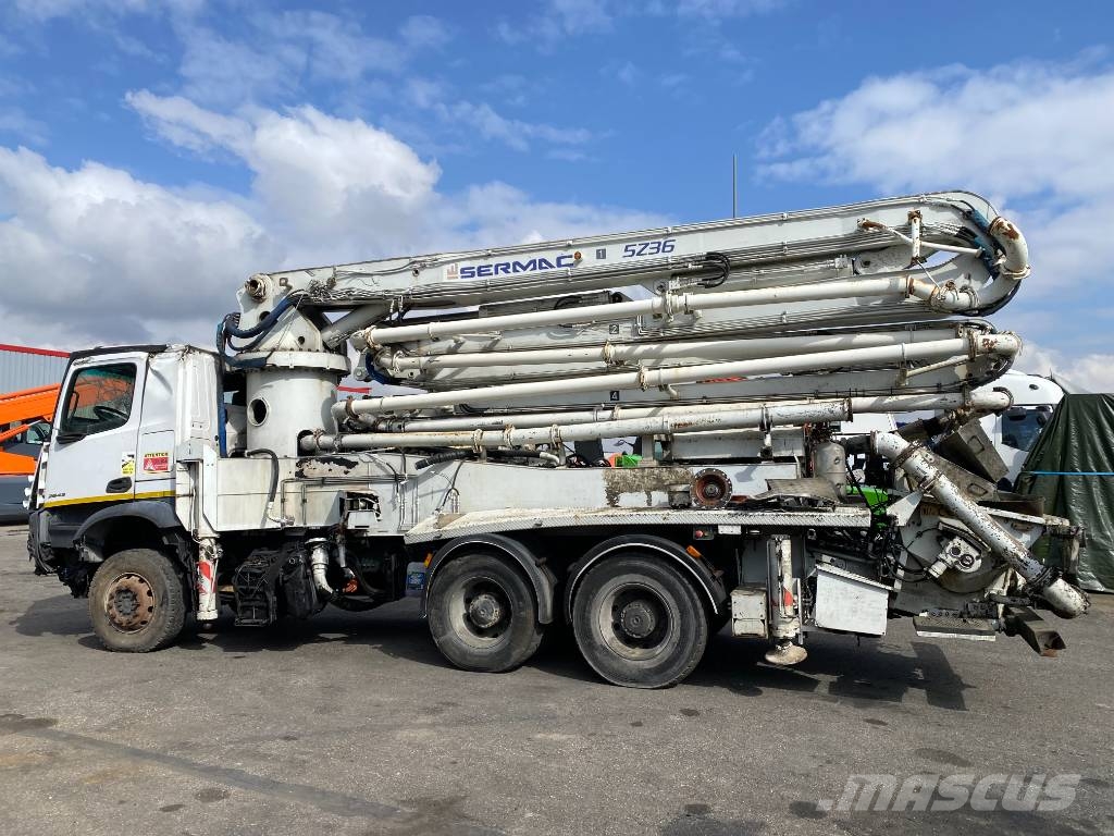 Mercedes-Benz AROCS 2643 6x4/SERMAC 5Z36 1er Main endommagée Betonpomptrucks