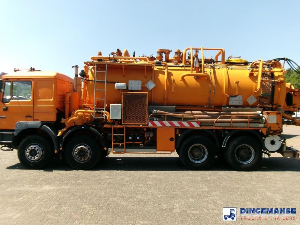 MAN 41.463 8x4 Euro 2 vacuum tank ADR 15 m3 / 2 comp 組合/真空油槽車