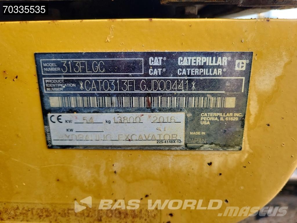 CAT 313 F L GC Bagri goseničarji