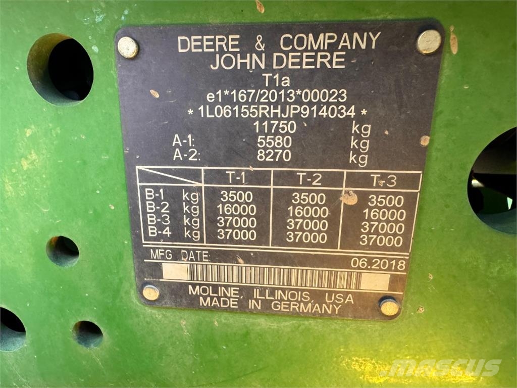 John Deere 6155R 트랙터