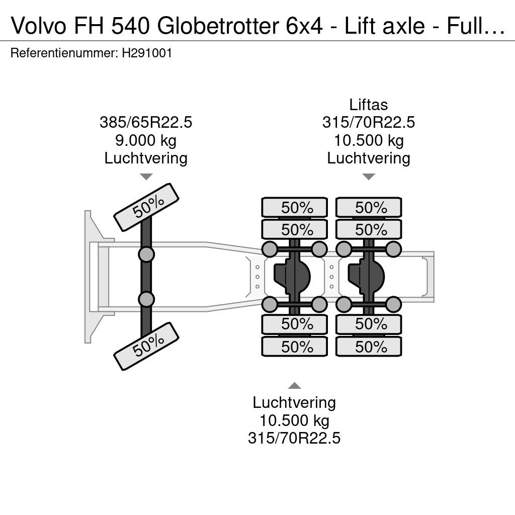 Volvo FH 540 Globetrotter 6x4 - Lift axle - Full air - 3 Motrici e Trattori Stradali