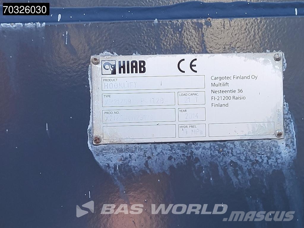 Volvo FMX 460 8X4 HIAB XR21Z59 Containers system Big-Axl شاحنات الرافعات الخطافية