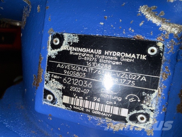Brueninghaus Hydromatik A6VE160 USED TRAVEL MOTOR Hydraulics