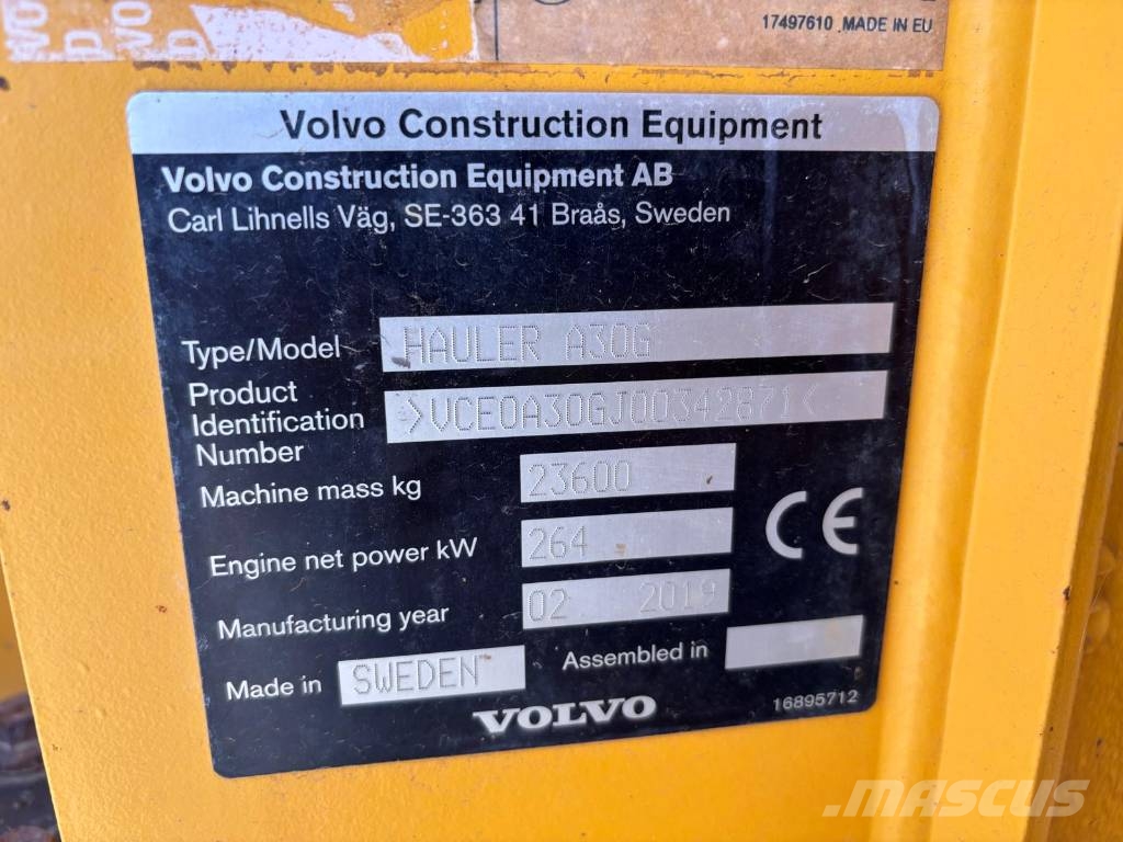 Volvo A 30 G TAILGATE Camiones articulados
