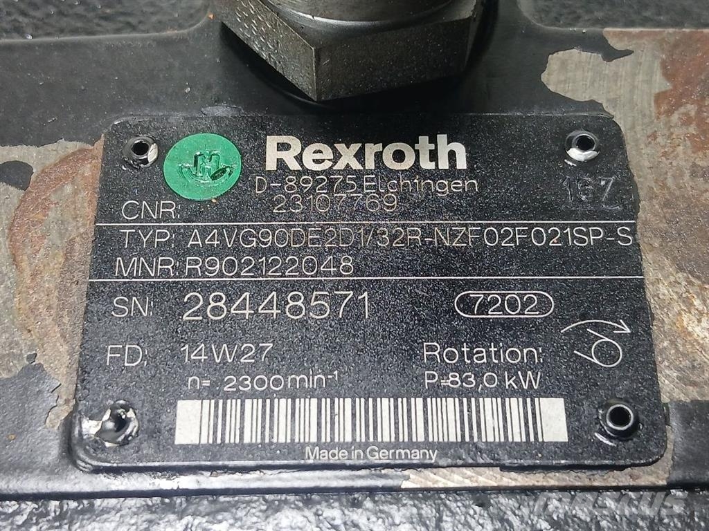 Rexroth A4VG90DE2D1/32R-R902122048-Drive pump/Fahrpumpe Υδραυλικά