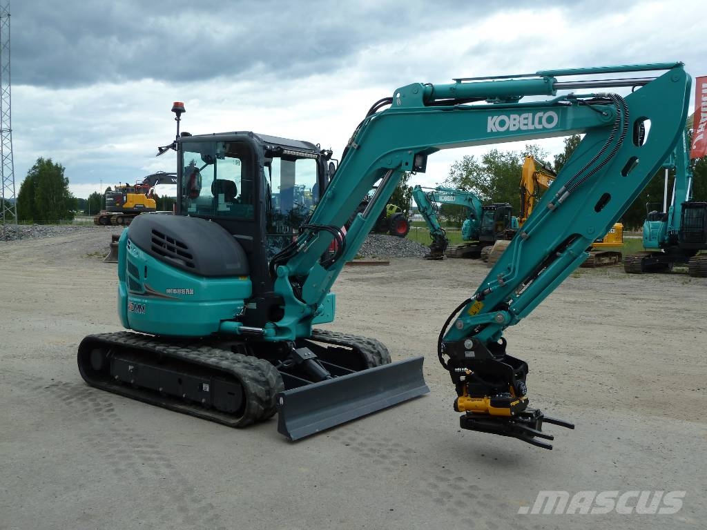 Kobelco SK58SRX-7E / Engcon EC206 m. grip, C-smörj 小型挖土機/掘鑿機<7t(小型挖掘機)