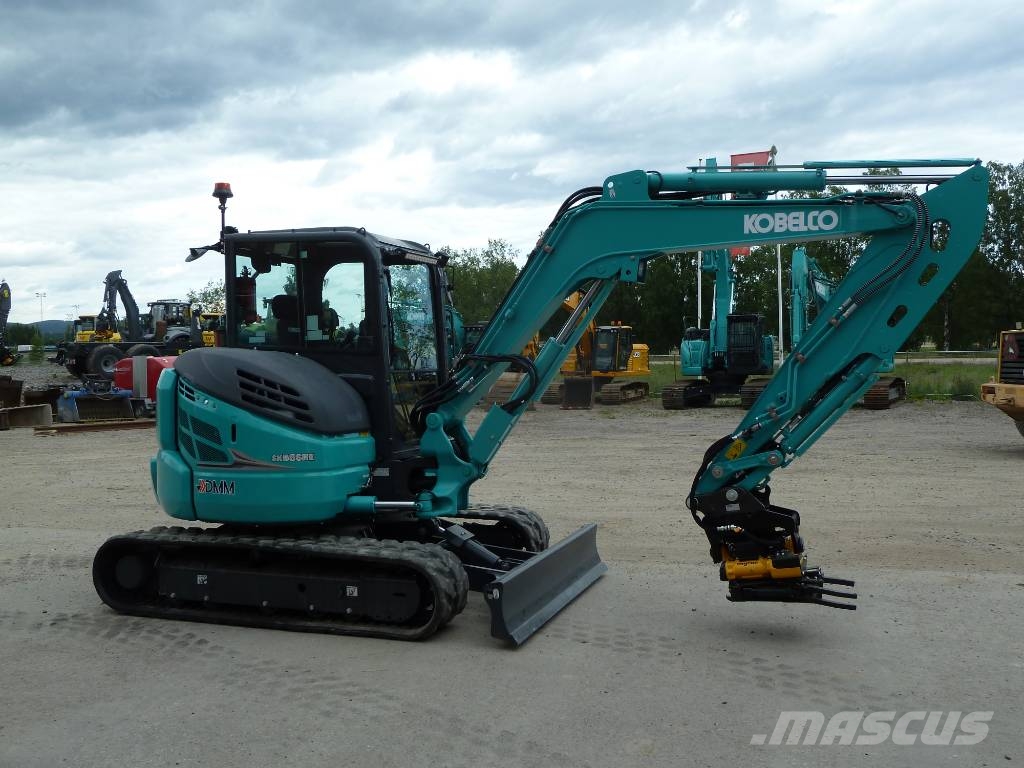 Kobelco SK58SRX-7E / Engcon EC206 m. grip, C-smörj 小型挖土機/掘鑿機<7t(小型挖掘機)