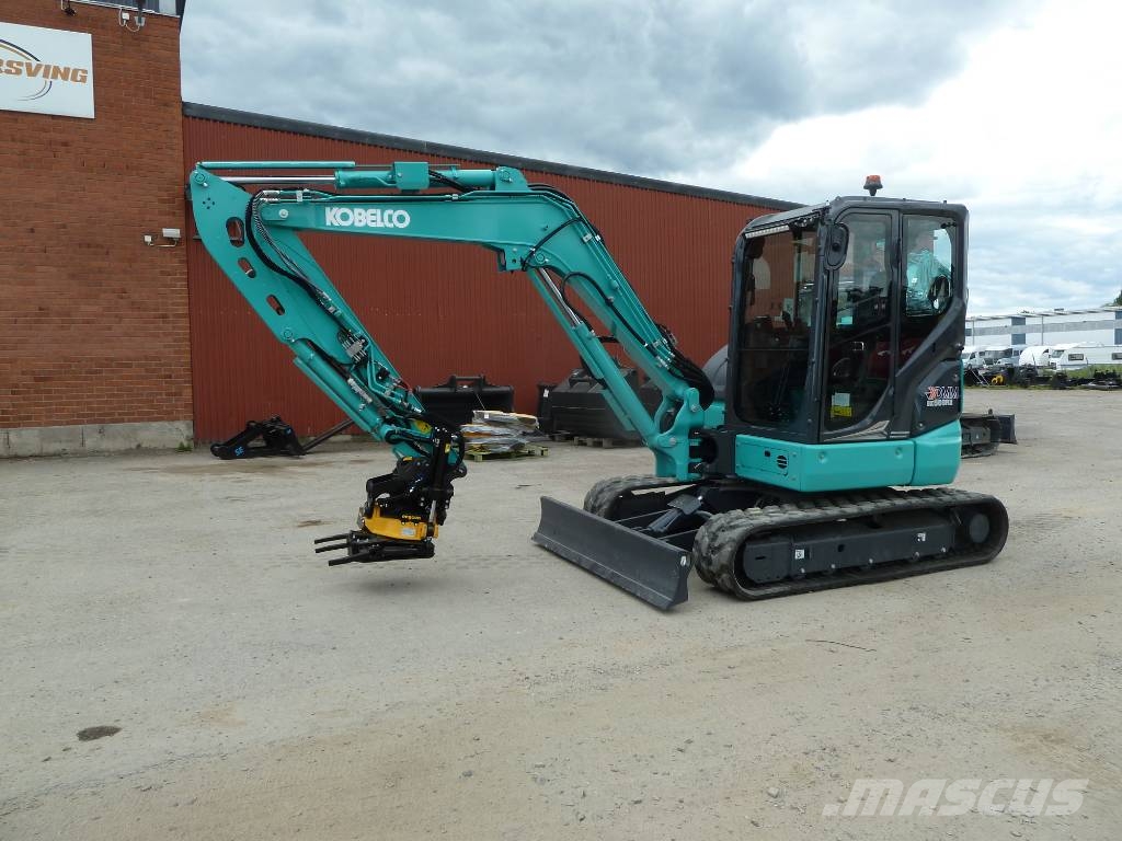 Kobelco SK58SRX-7E / Engcon EC206 m. grip, C-smörj 小型挖土機/掘鑿機<7t(小型挖掘機)