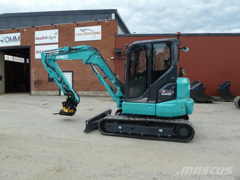 Kobelco SK58SRX-7E / Engcon EC206 m. grip, C-smörj 小型挖土機/掘鑿機<7t(小型挖掘機)
