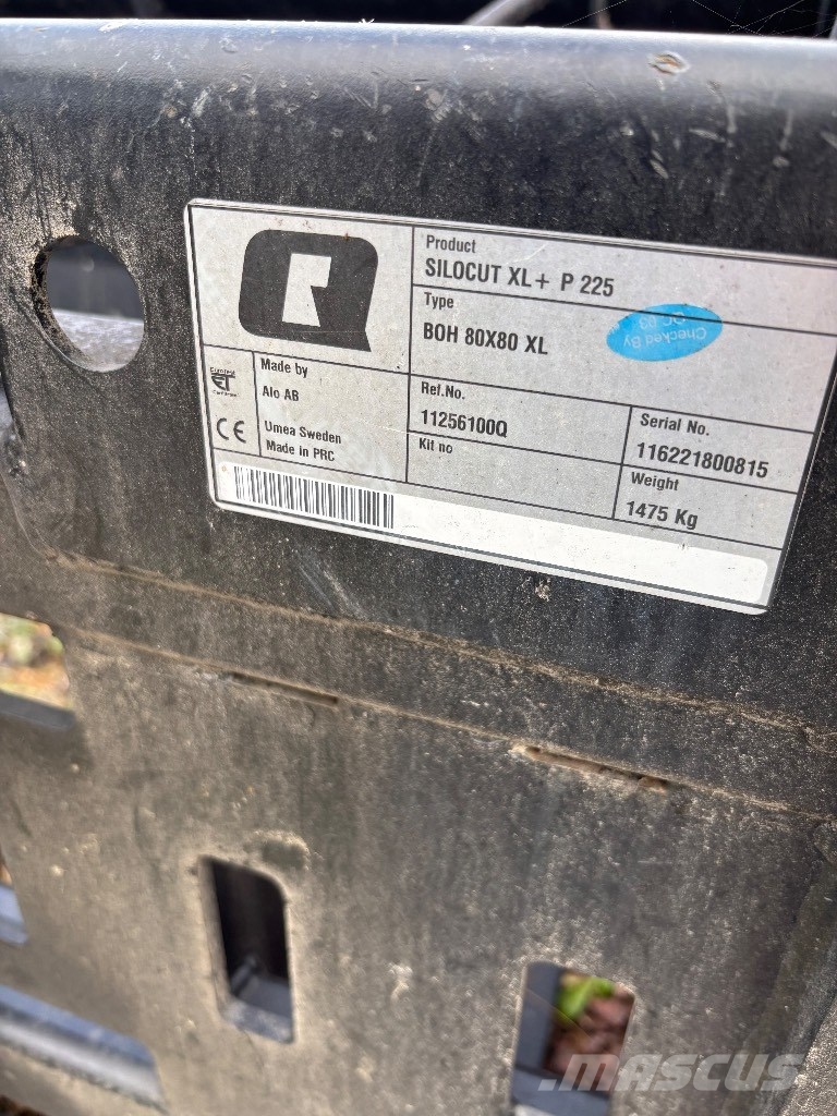 Ålö uttagare Silocut 225 X-LP  stora Bm ملحقات أمامية للوادر
