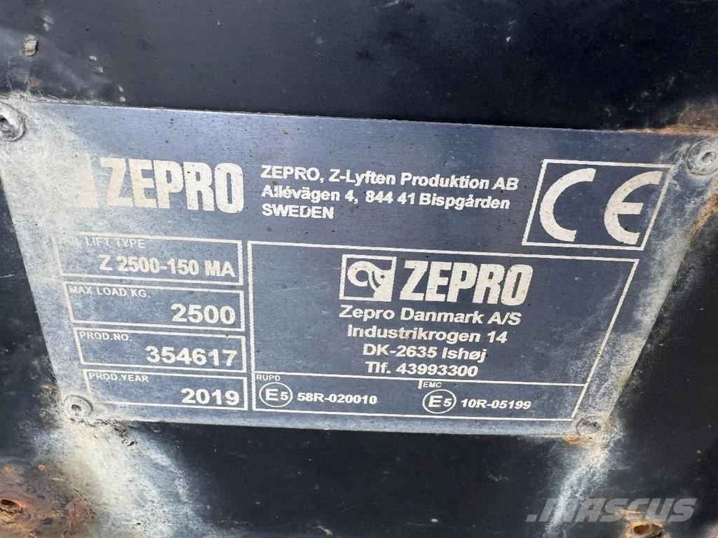 Krone SZ 2 AXLE BPW + STEERING + ZEPRO Z 2500-150 MA LIF Madelpoolhaagised