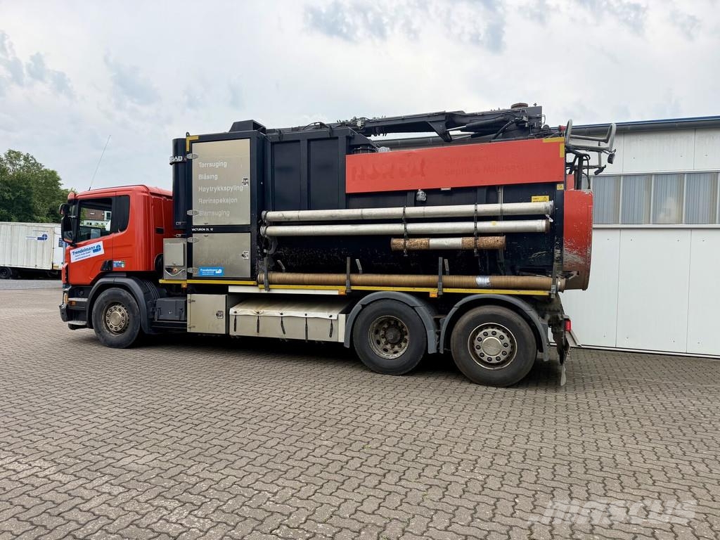 Scania P 450 6x2 mit DISAB Trockensauger mit Saugrüssel B 特种挖掘机