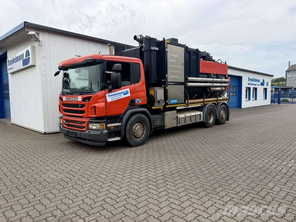 Scania P 450 6x2 mit DISAB Trockensauger mit Saugrüssel B 特种挖掘机