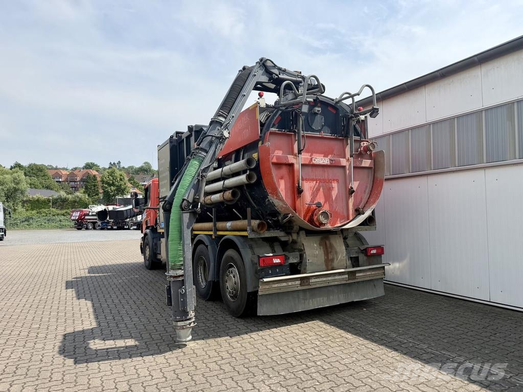 Scania P 450 6x2 mit DISAB Trockensauger mit Saugrüssel B 特种挖掘机