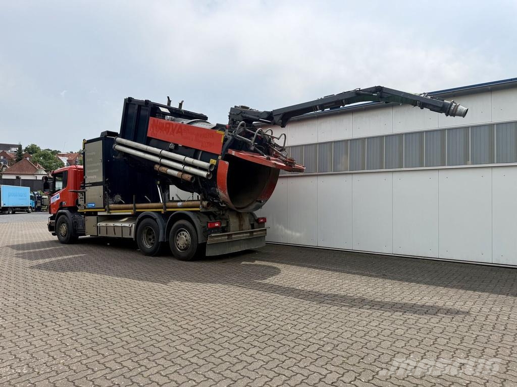 Scania P 450 6x2 mit DISAB Trockensauger mit Saugrüssel B 特种挖掘机