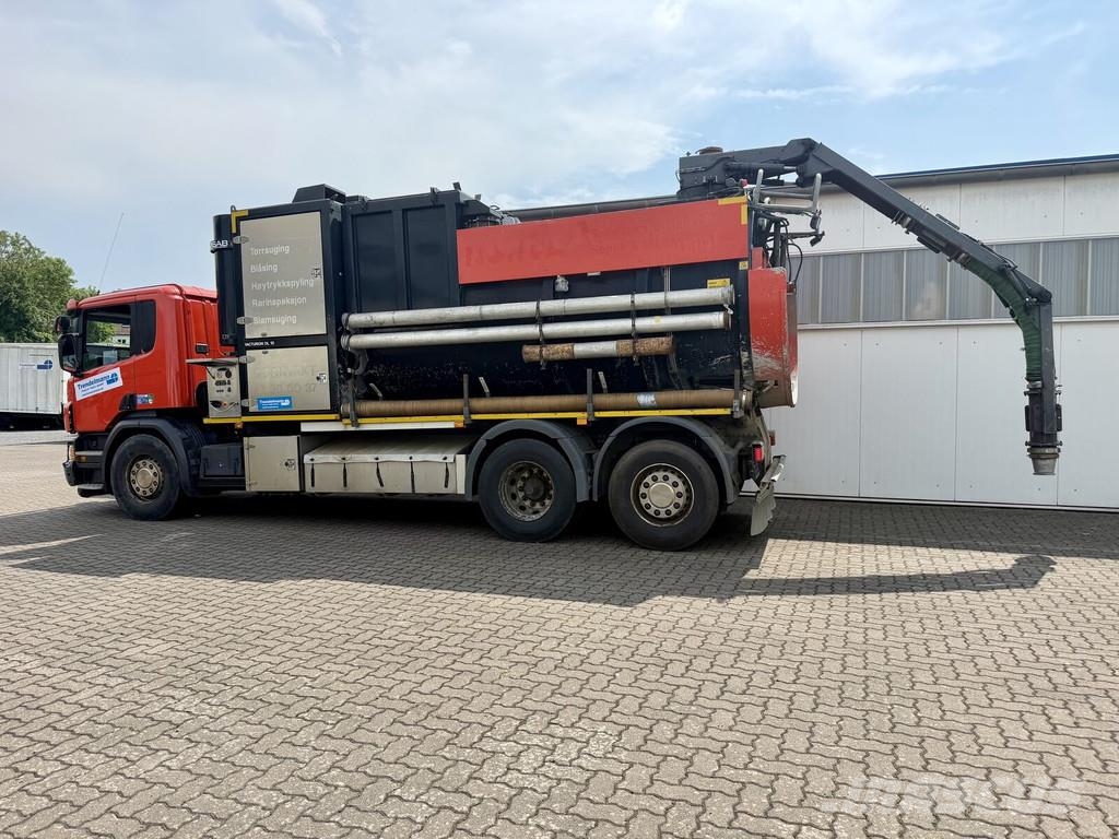 Scania P 450 6x2 mit DISAB Trockensauger mit Saugrüssel B 特种挖掘机