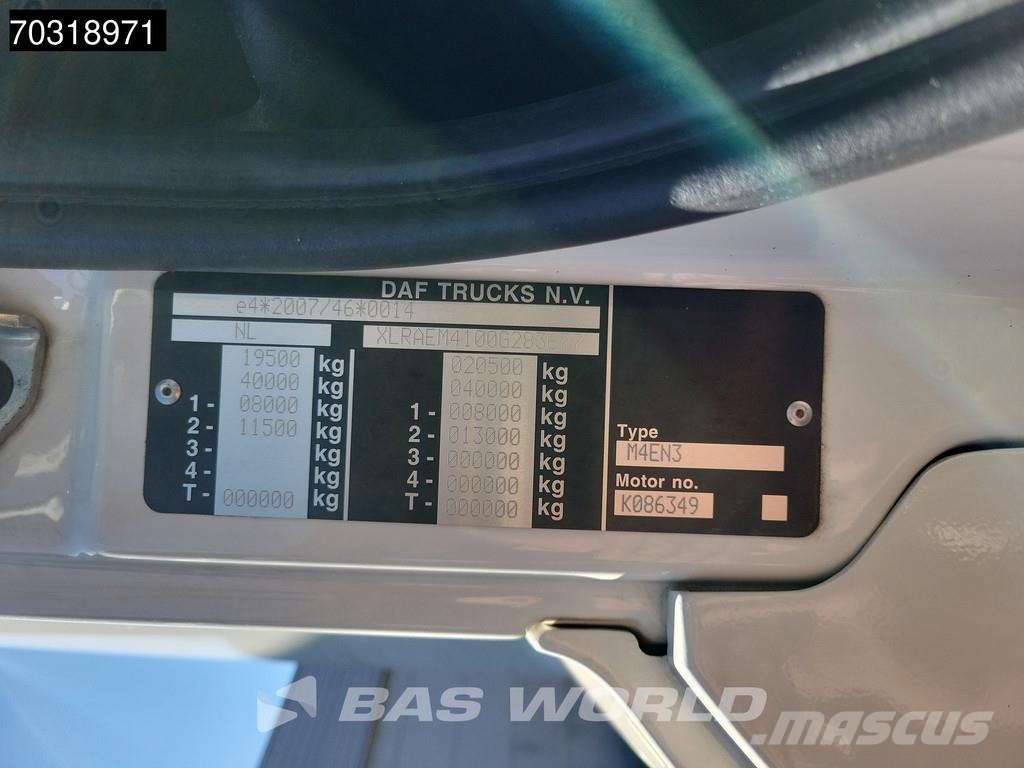 DAF CF 370 CF 4X2 NL-Truck APK BDF 2000kg Ladebordwand Camiones desmontables