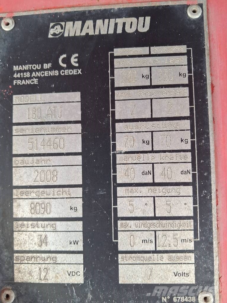Manitou 180 ATJ Knikarmhoogwerkers