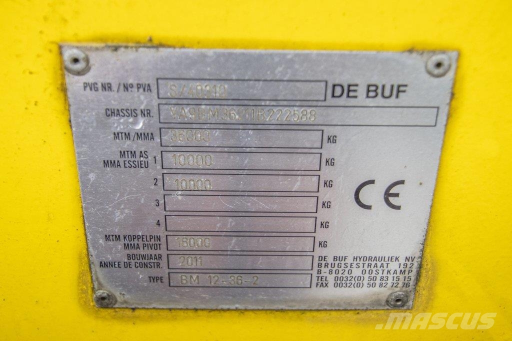  De Buf BETON MIXER/MALAXEUR/MISCHER-12M3 Інші напівпричепи