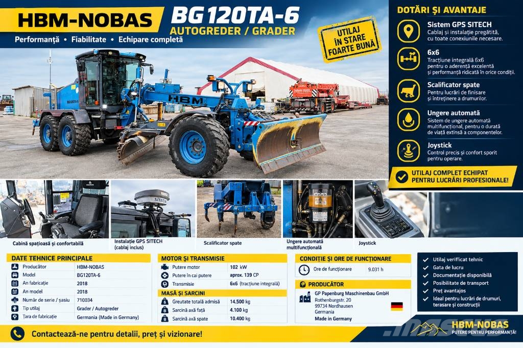 Nobas BG120TA-6 معدات تمهيد الطرق