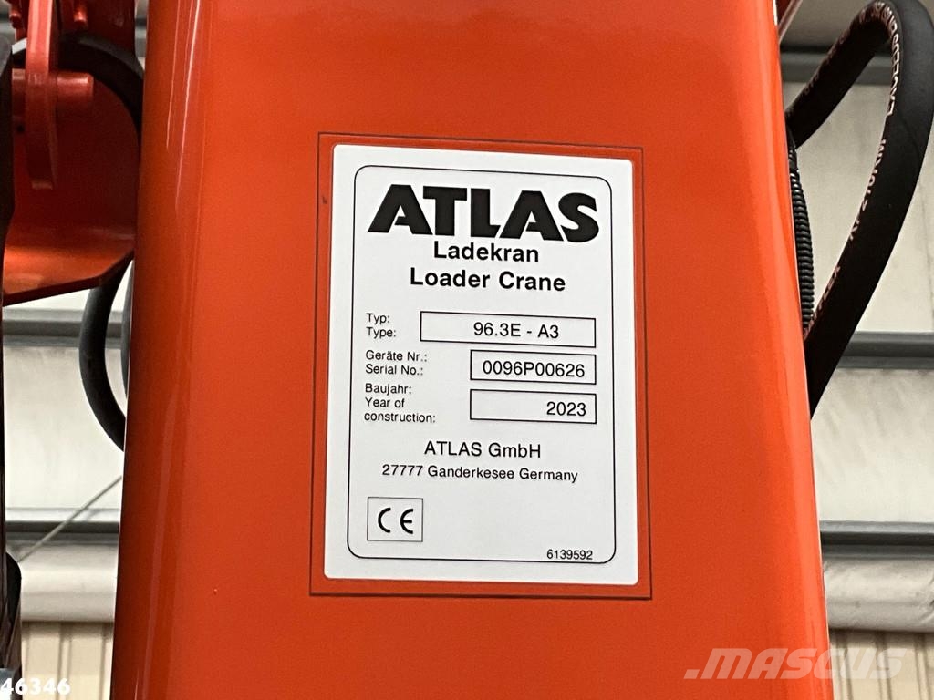 Mercedes-Benz Atego 1524 Euro 6 Atlas 10 Tonmeter laadkraan Just Camiones bañeras basculantes o volquetes