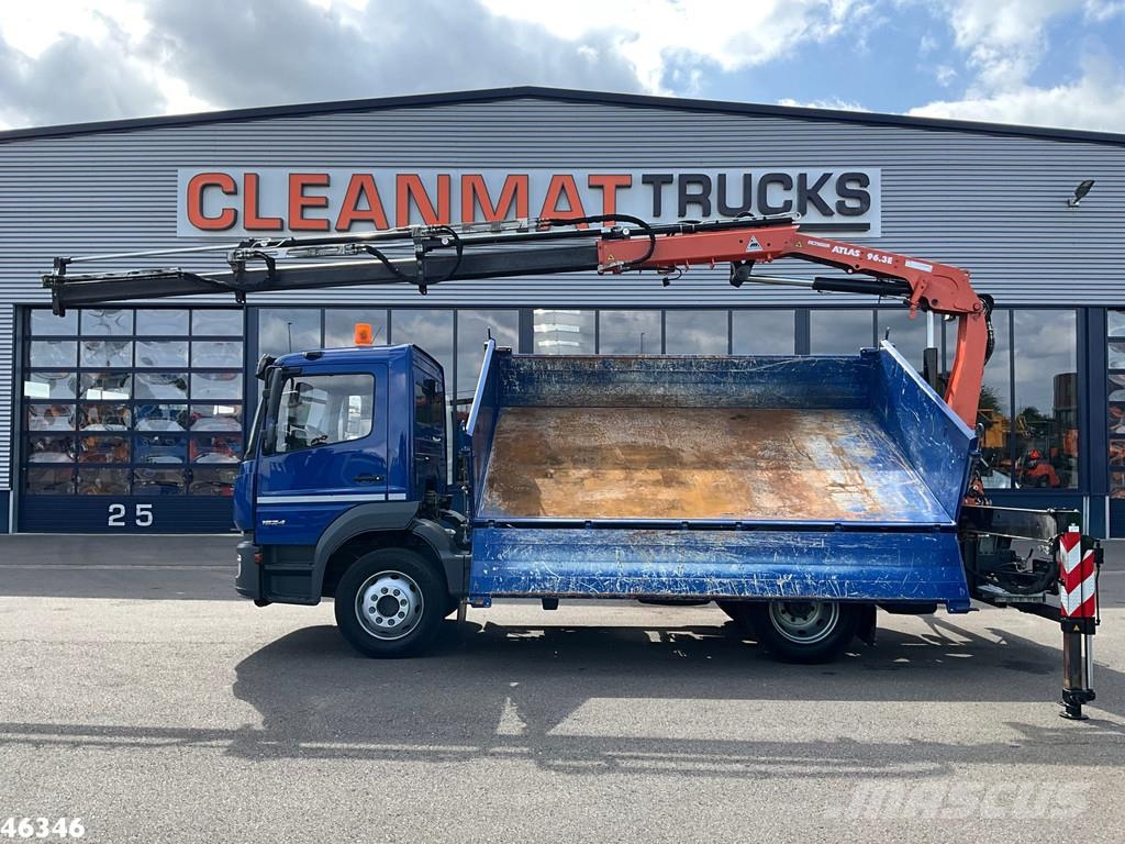 Mercedes-Benz Atego 1524 Euro 6 Atlas 10 Tonmeter laadkraan Just Camiones bañeras basculantes o volquetes