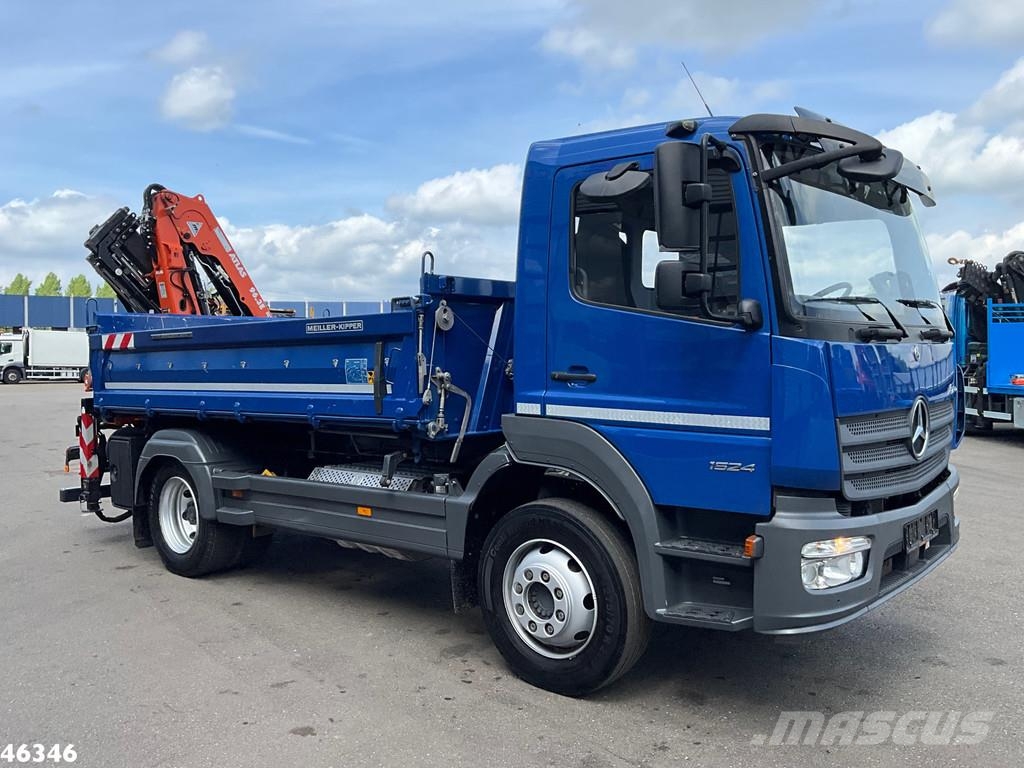 Mercedes-Benz Atego 1524 Euro 6 Atlas 10 Tonmeter laadkraan Just Camiones bañeras basculantes o volquetes