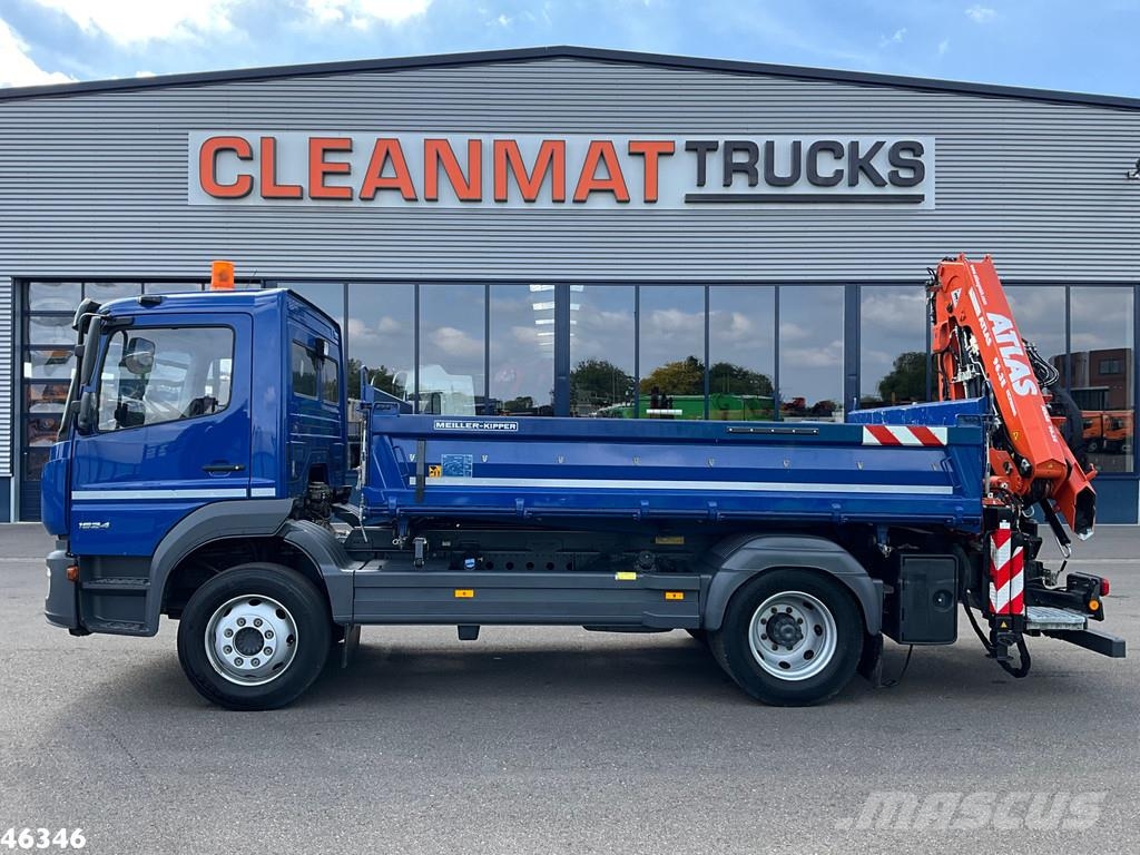 Mercedes-Benz Atego 1524 Euro 6 Atlas 10 Tonmeter laadkraan Just Camiones bañeras basculantes o volquetes