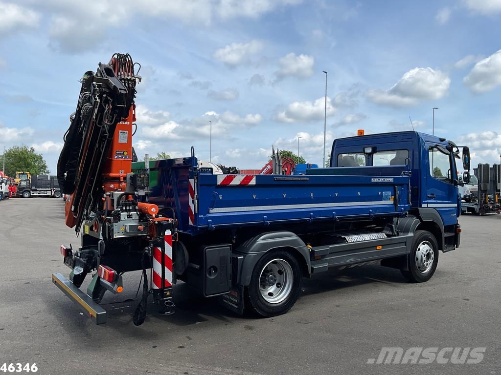 Mercedes-Benz Atego 1524 Euro 6 Atlas 10 Tonmeter laadkraan Just Camiones bañeras basculantes o volquetes