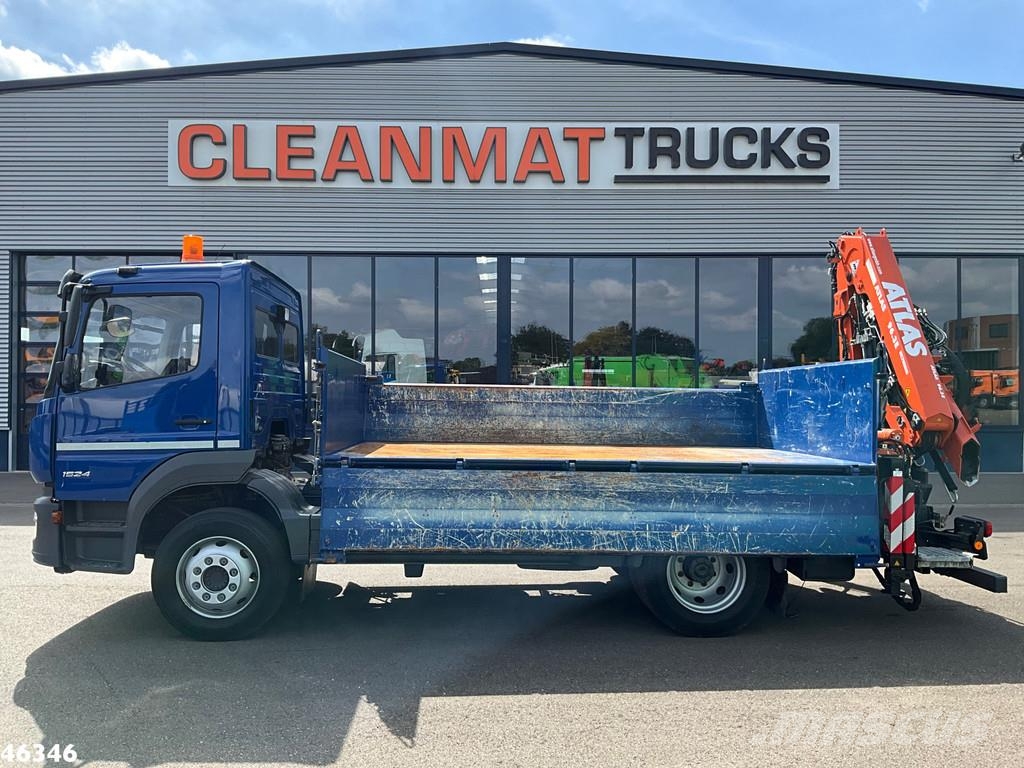 Mercedes-Benz Atego 1524 Euro 6 Atlas 10 Tonmeter laadkraan Just Camiones bañeras basculantes o volquetes