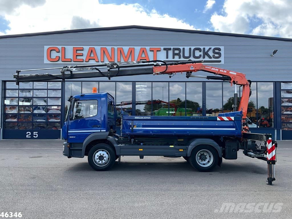 Mercedes-Benz Atego 1524 Euro 6 Atlas 10 Tonmeter laadkraan Just Camiones bañeras basculantes o volquetes
