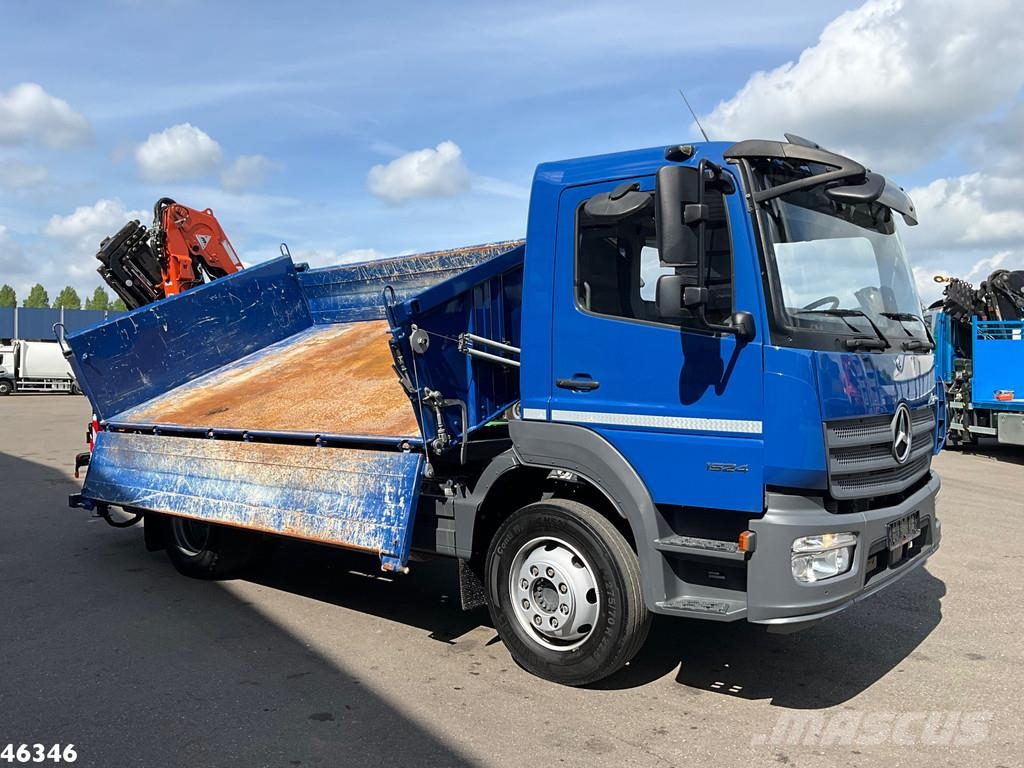 Mercedes-Benz Atego 1524 Euro 6 Atlas 10 Tonmeter laadkraan Just Camiones bañeras basculantes o volquetes