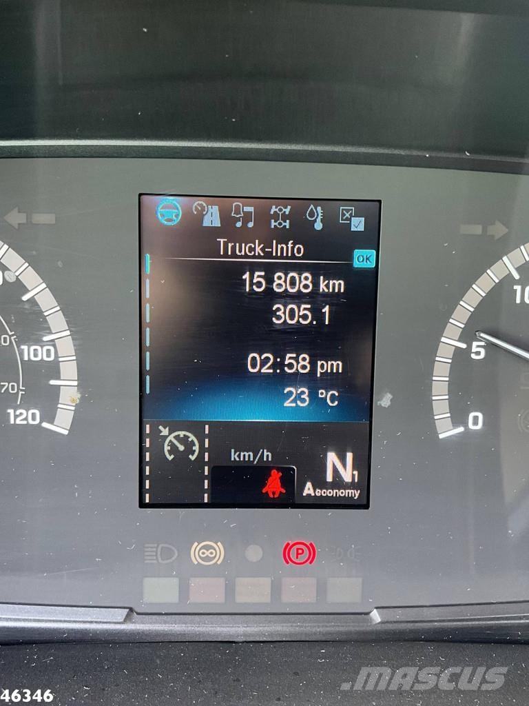 Mercedes-Benz Atego 1524 Euro 6 Atlas 10 Tonmeter laadkraan Just Camiones bañeras basculantes o volquetes