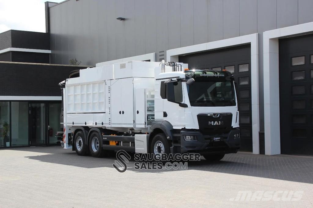 MAN TGS MTS DINO 8 Saugbagger Kombi / koparki ssące