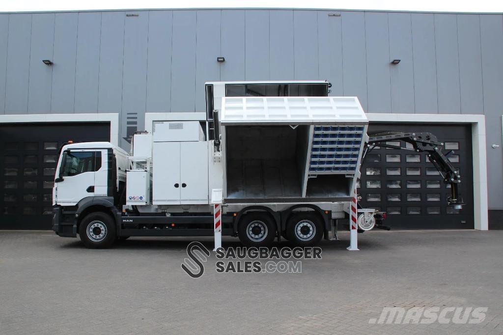 MAN TGS MTS DINO 8 Saugbagger Kombi / koparki ssące